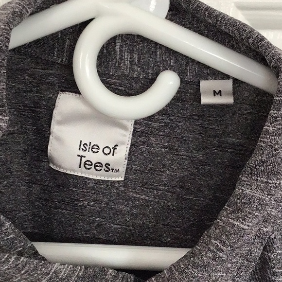 Men’s Heather Gray Short Sleeve Polo Size Medium - Picture 3 of 5